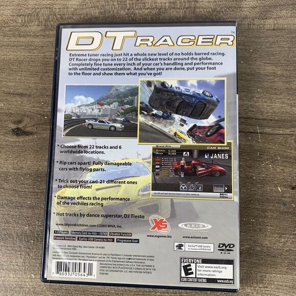 DT Racer (Sony PlayStation 2, 2005) PS2 Complete with Manual - Picture 2 of 9